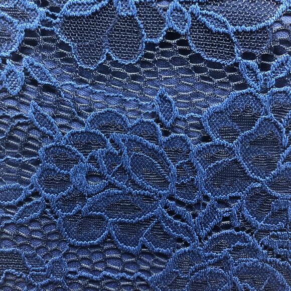 MiaoMiao Navy Lace Overlay Pencil Dress - Size Medium - Picture 9 of 13